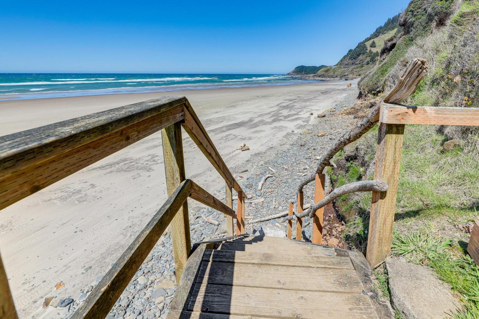 Epic Yachats Escape Oregon Coastline Beach, Views Экстерьер фото